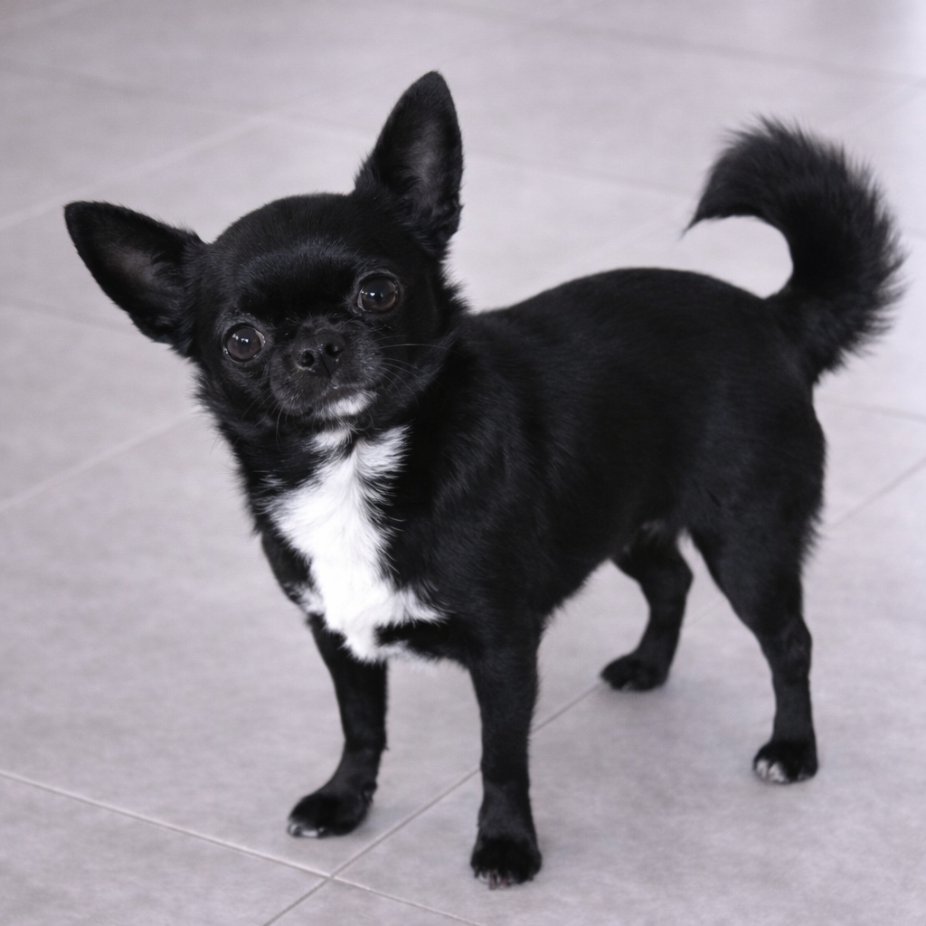 Chihuahua de pelo curto preta